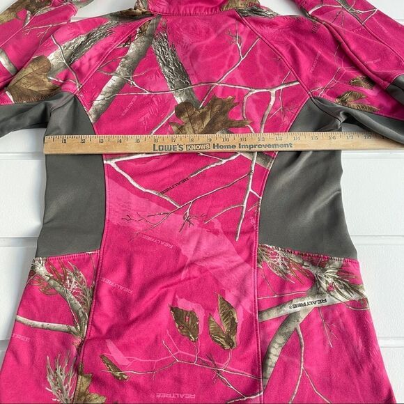 Realtree Ladies Jacket Performance Realtree Camo 1/4 Zip Mock Neck Pullover Top - Picture 8 of 12